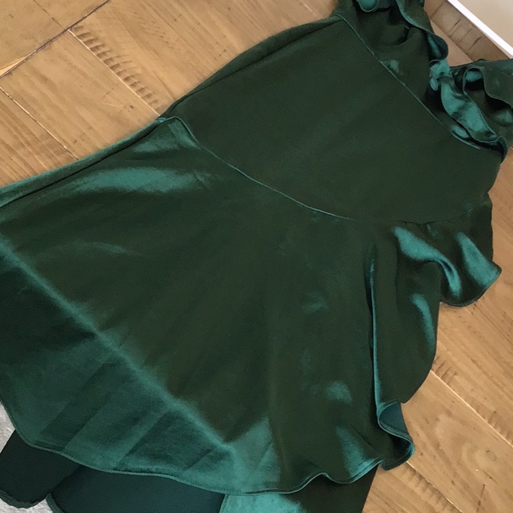 Birdie Ruffle Detail Asymmetric Satin Dress
Petal & Pup - Picture 9 of 16